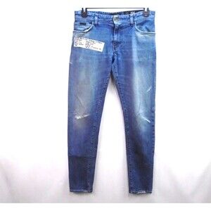 Armani Exchange A/X  Mens Denim Skinny Jeans Mens 31 (33x33) Blue J14 Made Italy